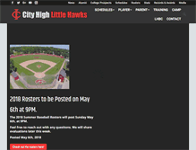 Tablet Screenshot of cityhighbaseball.com